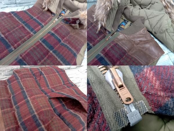 Eddie Bauer Nigel Cabourn コラボ ダウンベスト 46 NIGEL CABOURN × Eddie BAUER/CANADIAN VEST/レッド/46サイズ/ダウン