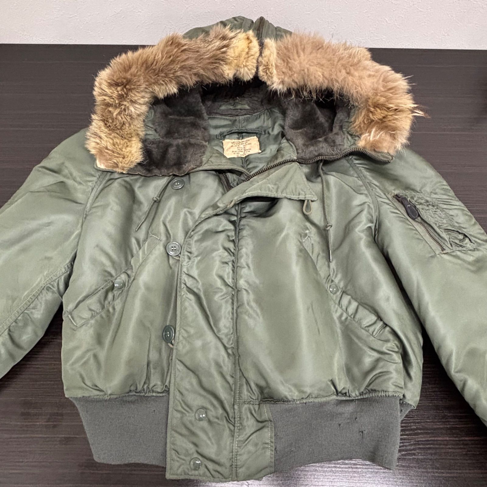 ◎ MILITARY ミリタリー オリジナル N-2B ジャケット ヴィンテージ 短