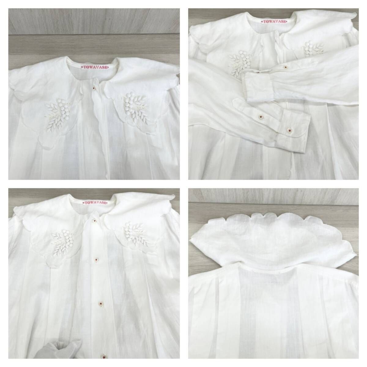 希少 TOWAVASE トワヴァーズ リネンロングワンピース TOWAVASE トワヴァーズ ヨーロッパ リネン ボンヴォヤージュ ドレス