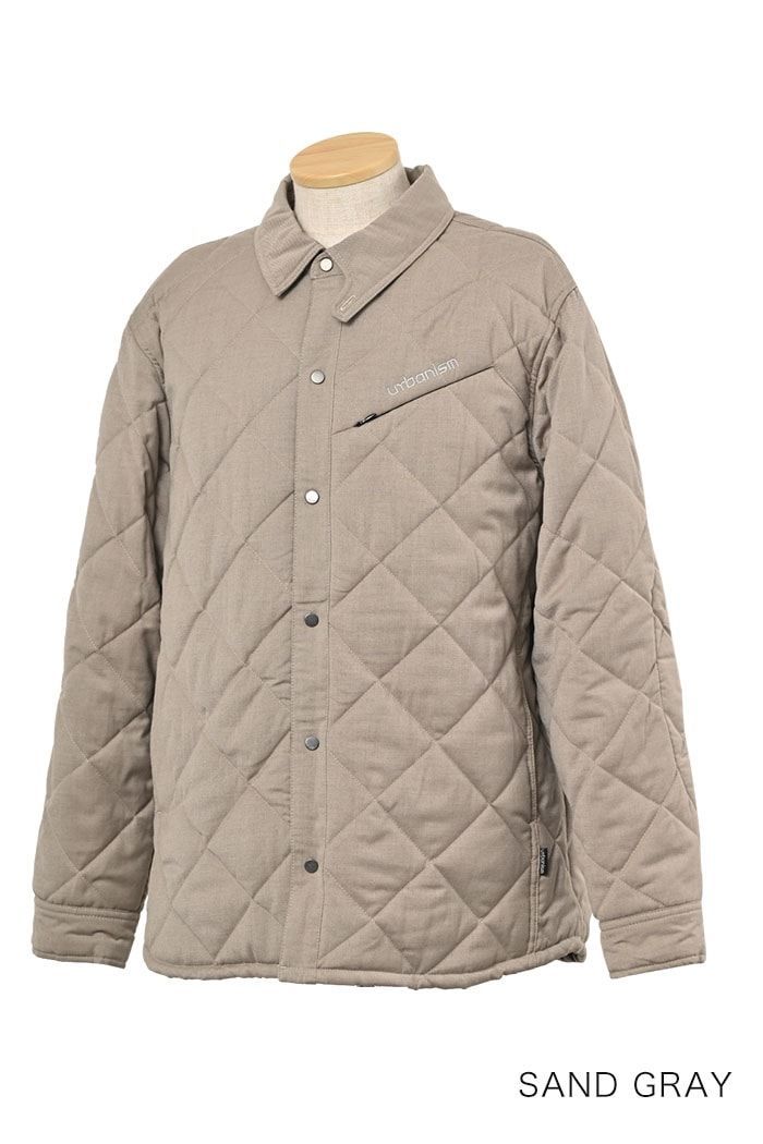 アーバニズム UNJ 119 サンドグレー メンズ M L LL サイズ プロテクションキルティングシャツジャケット 秋冬用