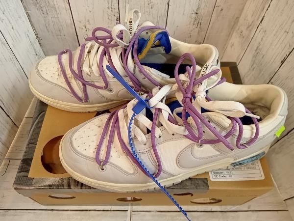 NIKE ナイキ OFF WHITE DUNK LOW 1 OF アウトレット DM1602-107 スニ