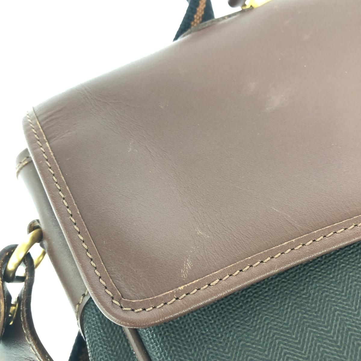 dunhill ダンヒル 2WAYビジネスバッグ レザー×PVC ブラウン メンズ  