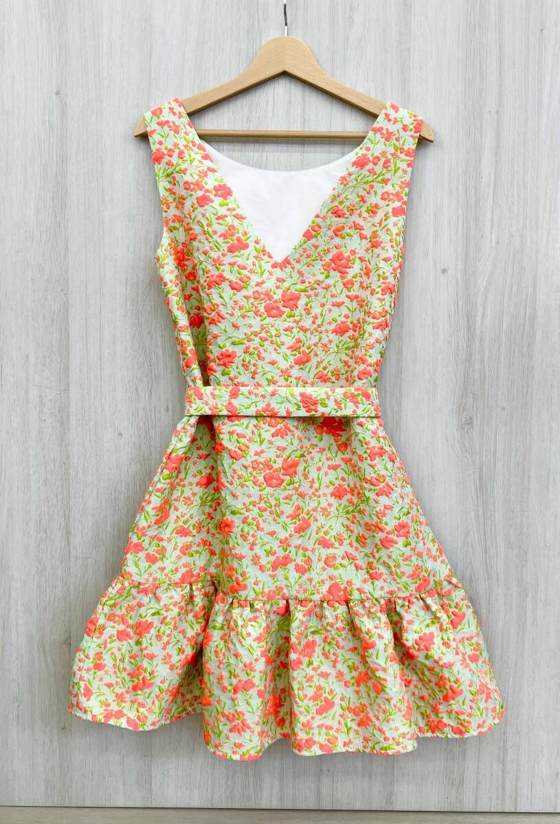 TARA JARMON タラ ジャーモン VZEGG-56560 ノースリーブ ワンピース グリーン系 サイズ40