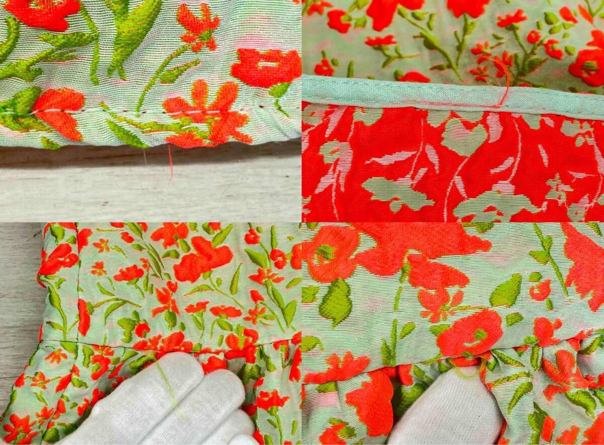  TARA JARMON タラ ジャーモン VZEGG-56560 ノースリーブ ワンピース グリーン系 サイズ40 長袖 七分袖 ミニワンピース