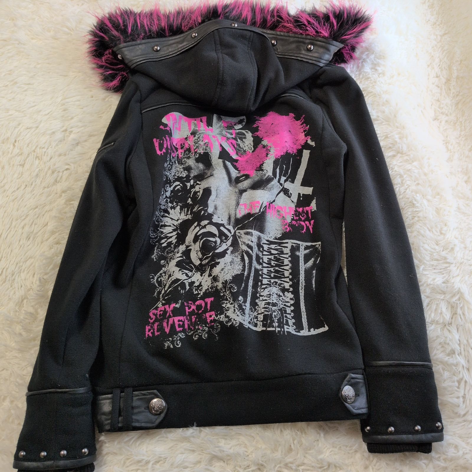 sexpot revenge ライダースジャケット ファー y2k パンク 30 sexpot revenge ライダースジャケット ファー y2k パンク 30 - メルカリ