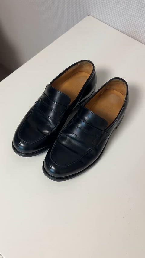 カルロス サン トゥー ファー ローファー ブラック サイズ 42