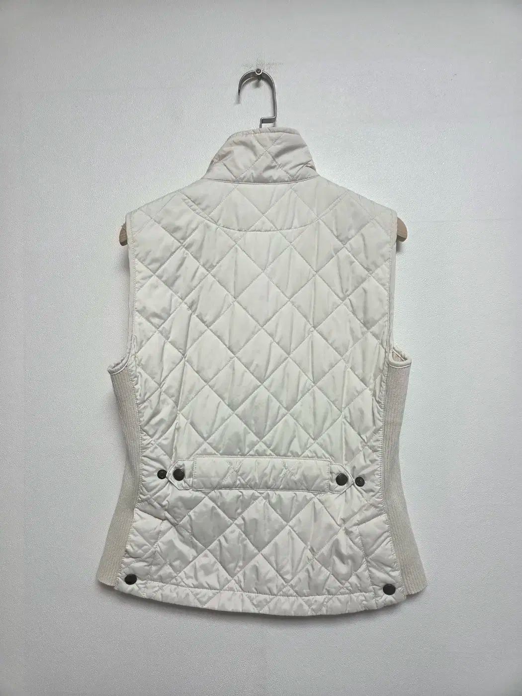 ポロラルフローレン レディース ゴルフ キルティング ベスト アイボリー S