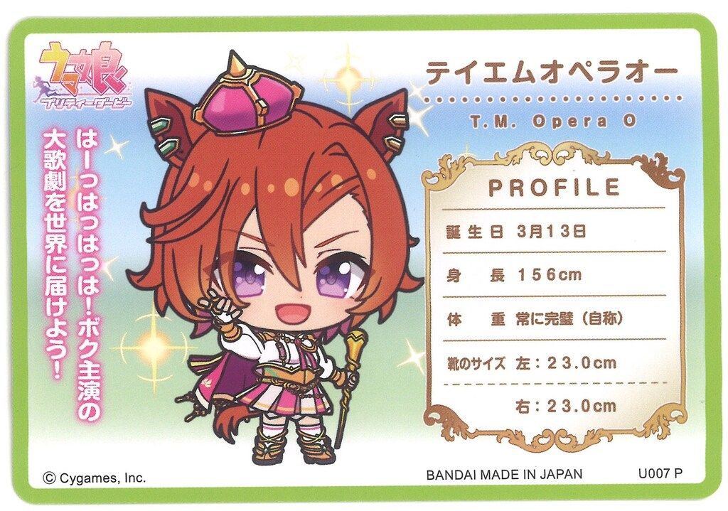 バンダイナムコ 1弾 テイエムオペラオー(P) - メルカリ