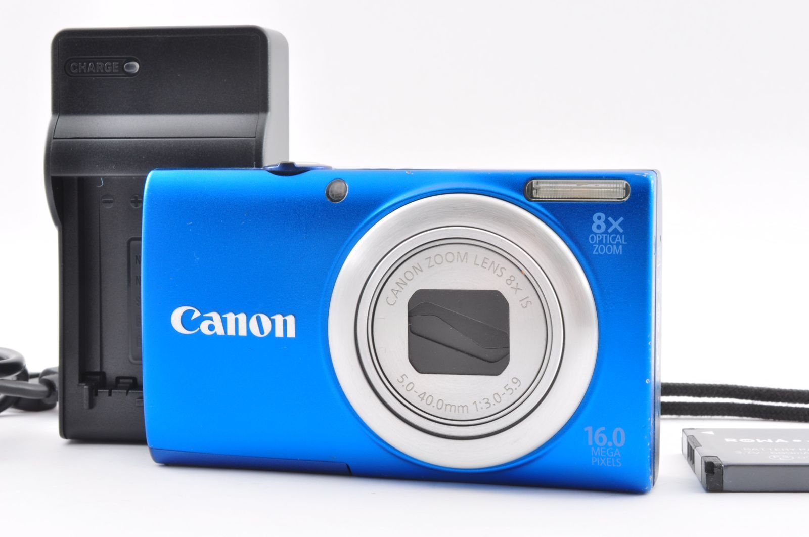 Canon キヤノン PowerShot A4000 IS ブルー 16.0MP コンパクトデジタル