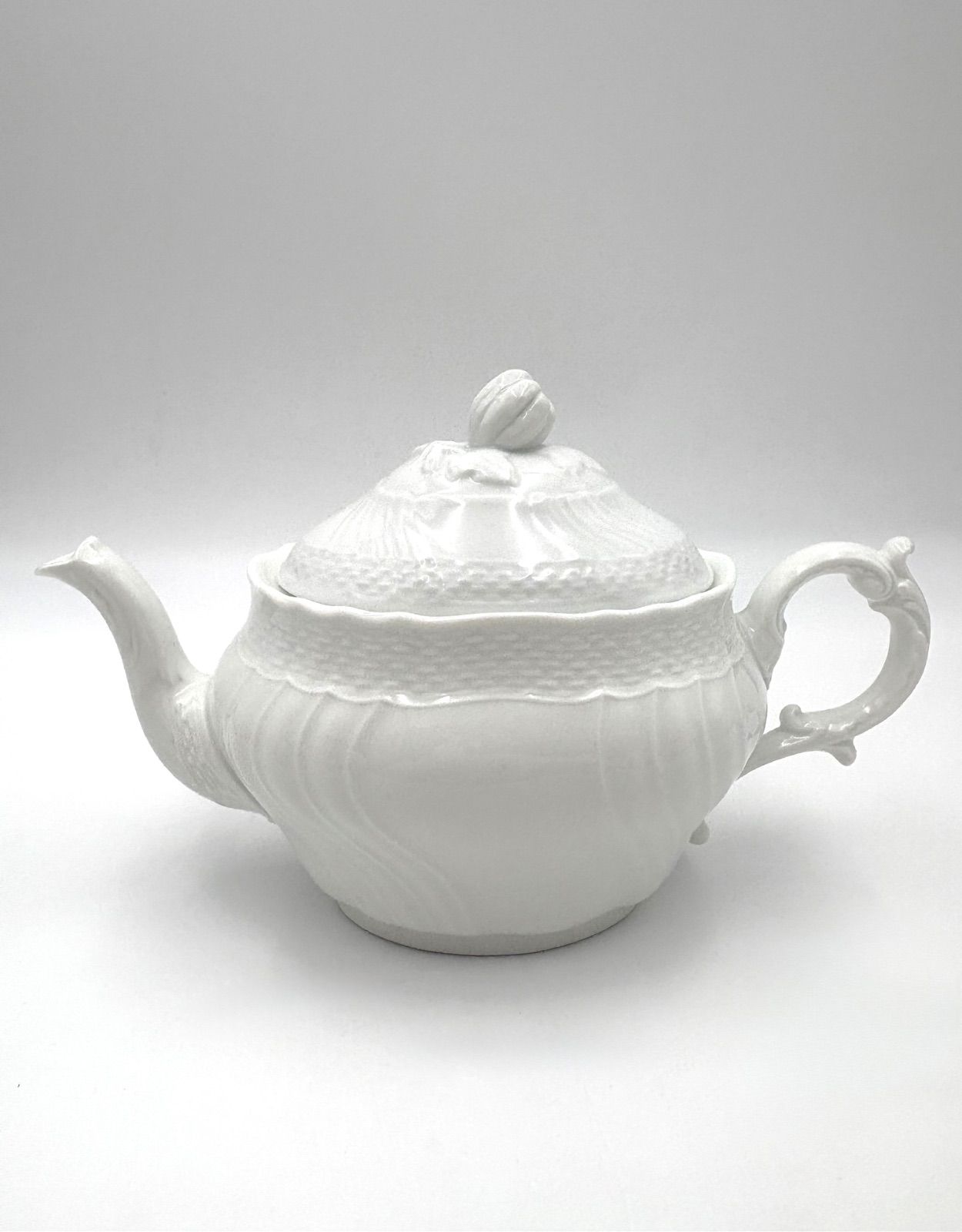 Richard Ginori リチャードジノリ ベッキオホワイト 23cm ティーポット クリーマー シュガーポット 3点セット ティーセット