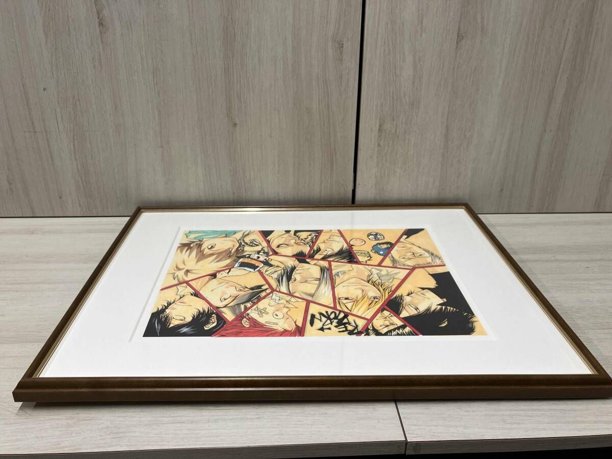 【shima】家庭教師ヒットマンREBORN！額装複製原画 家庭教師ヒットマン リボーン 複製原画 額縁サイズ縦48 横63 （約cm