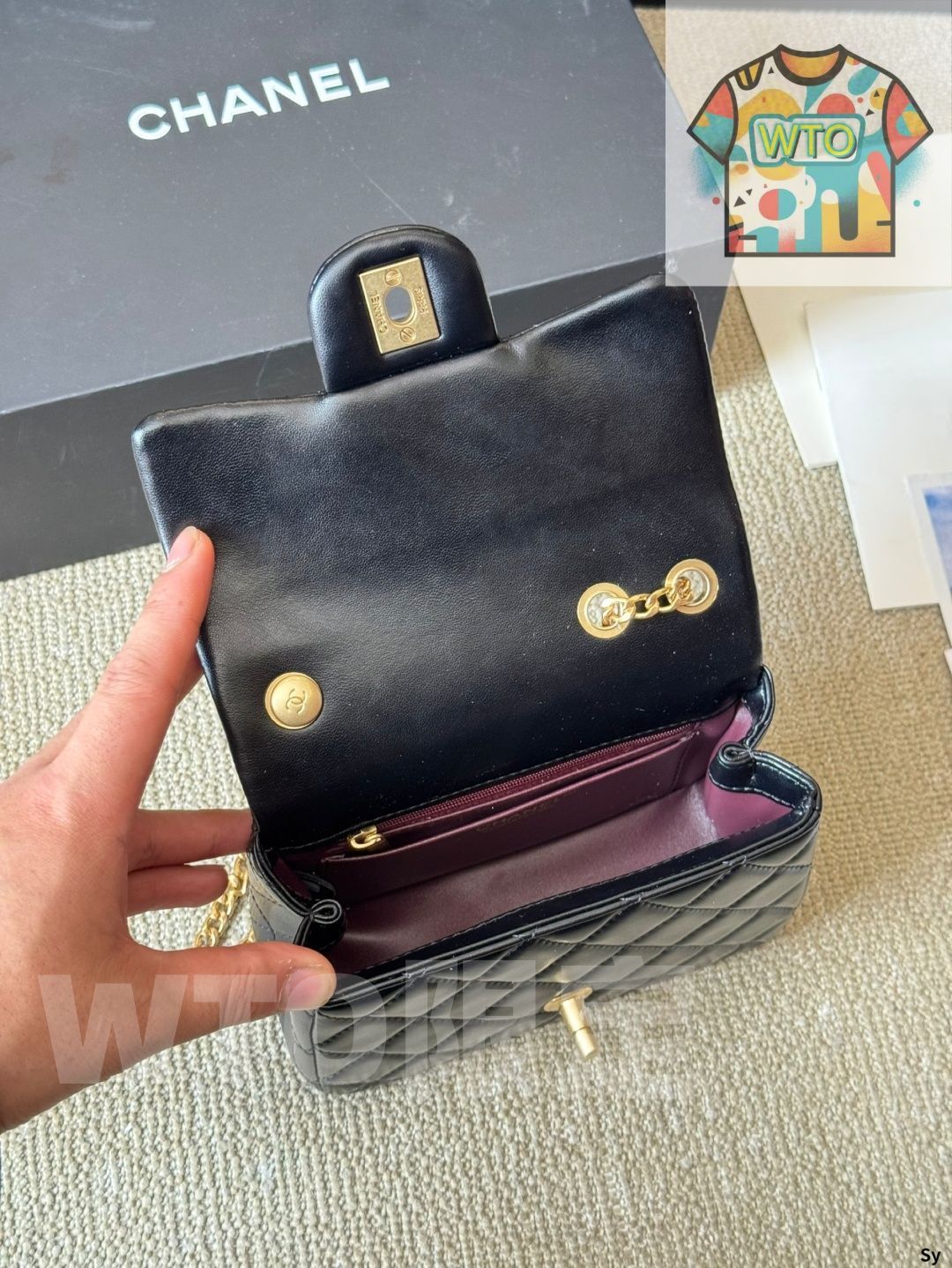 WTO通販 Chanel Walk In Camellia Square Flap ~ウォークイン 山茶花 スクエアフラップ~-WTO輸入-IMK32