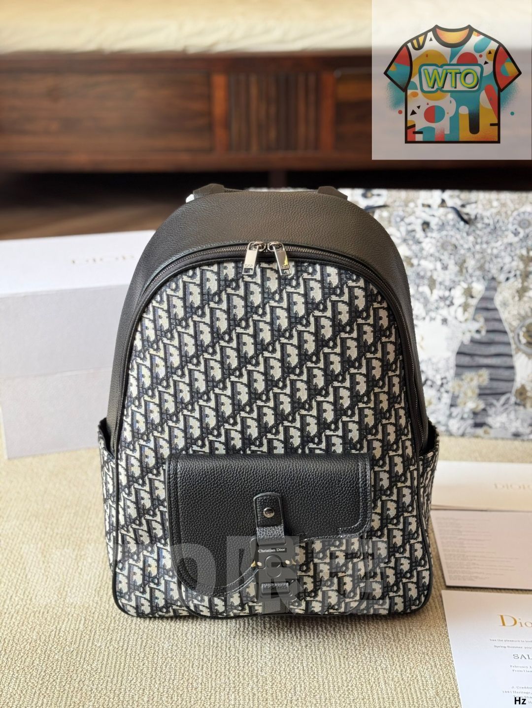 WTO通販 DIOR MEN WINTER24 バックパック ~ウインター 24 ダブルショルダーバッグ~-WTO輸入-YRK53