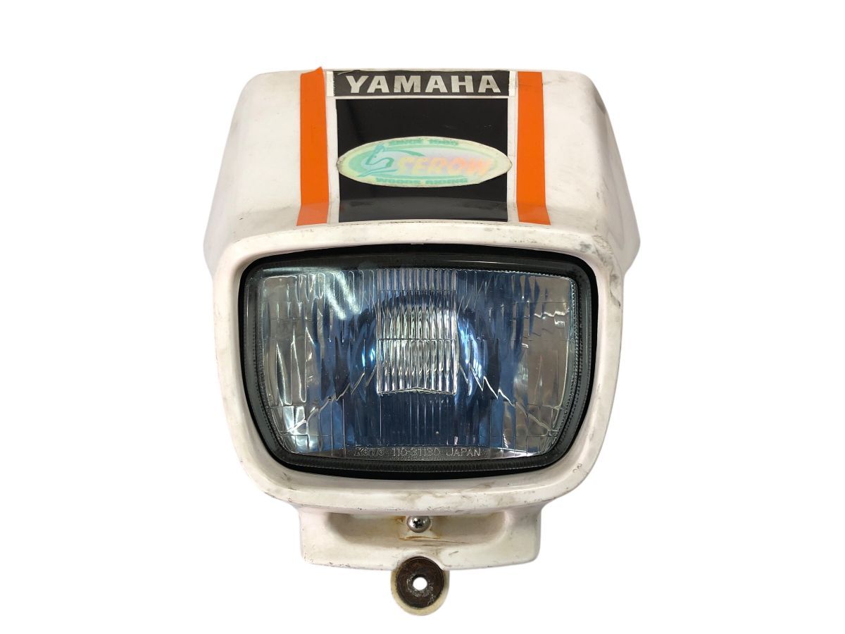 YAMAHA セロー225 WE DG 08 J ヘッドライト ライトカウル フロントマスク 点灯OK 絶版 組み換え ストックにも 2789 M 7277