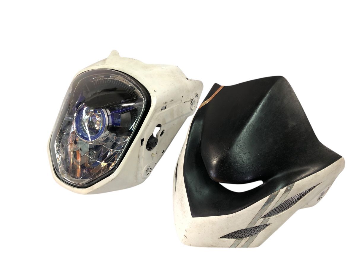 GROM MSX 125 グロム JC 61 前期 ヘッドライト 社外 フロントマスク 点灯OK 割れ無し 2779 M 7288