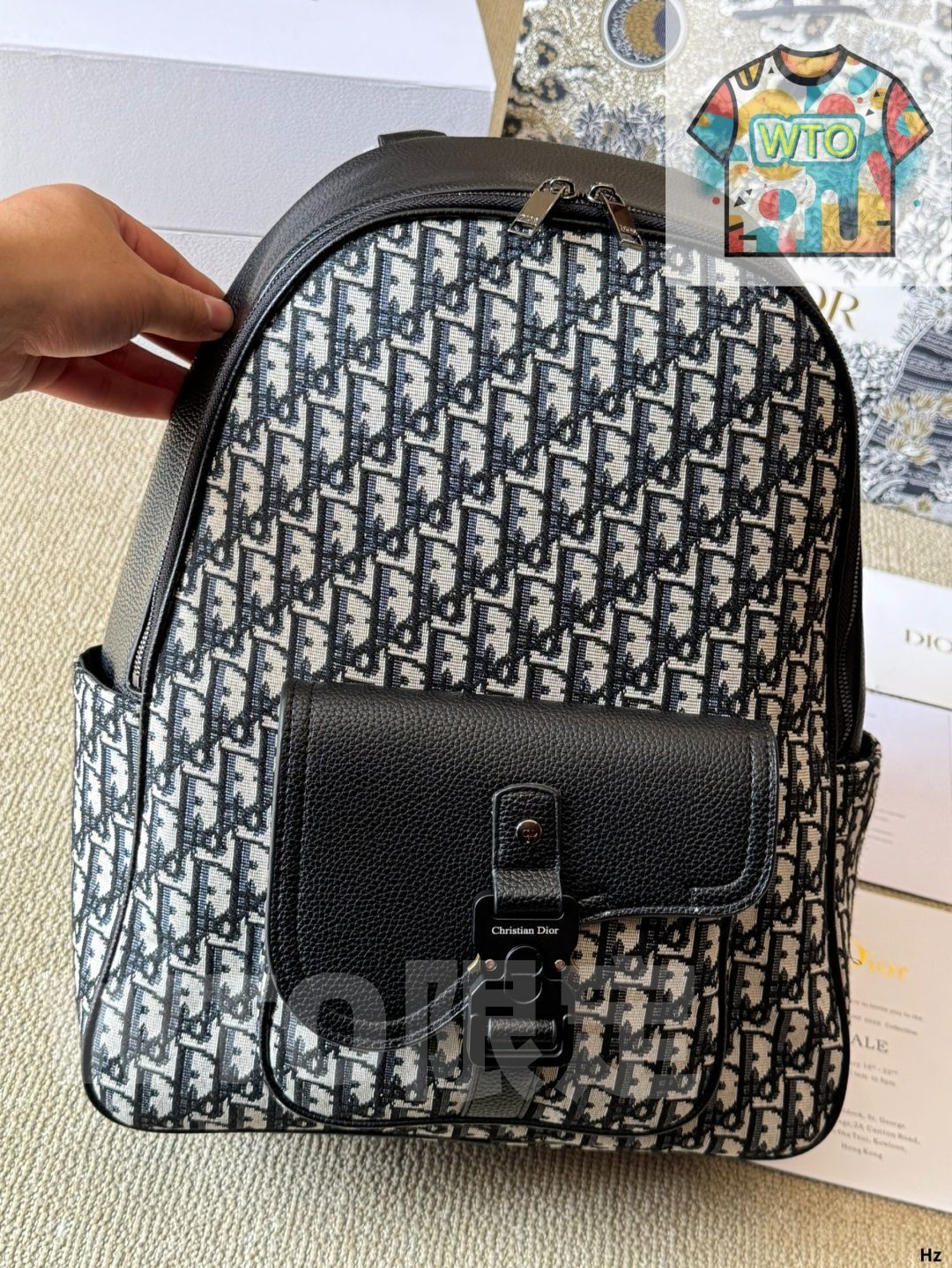 WTO通販 DIOR MEN WINTER24 バックパック ~ウインター 24 ダブルショルダーバッグ~-WTO輸入-YRK53