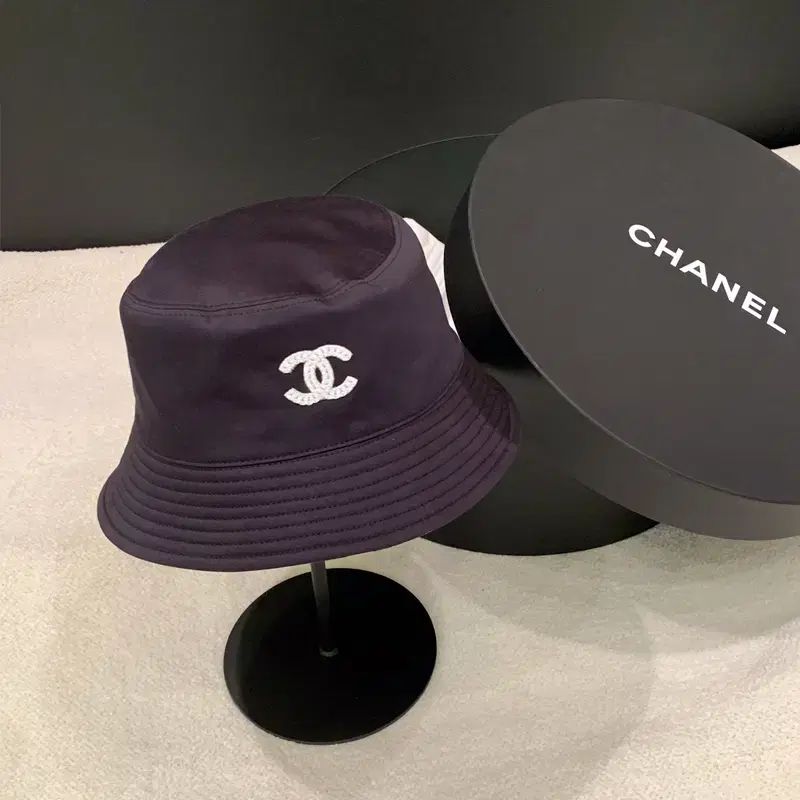 シャネル リバーシブル 양면 リバーシブル ココ パータン バケットハット ブラック マルチ