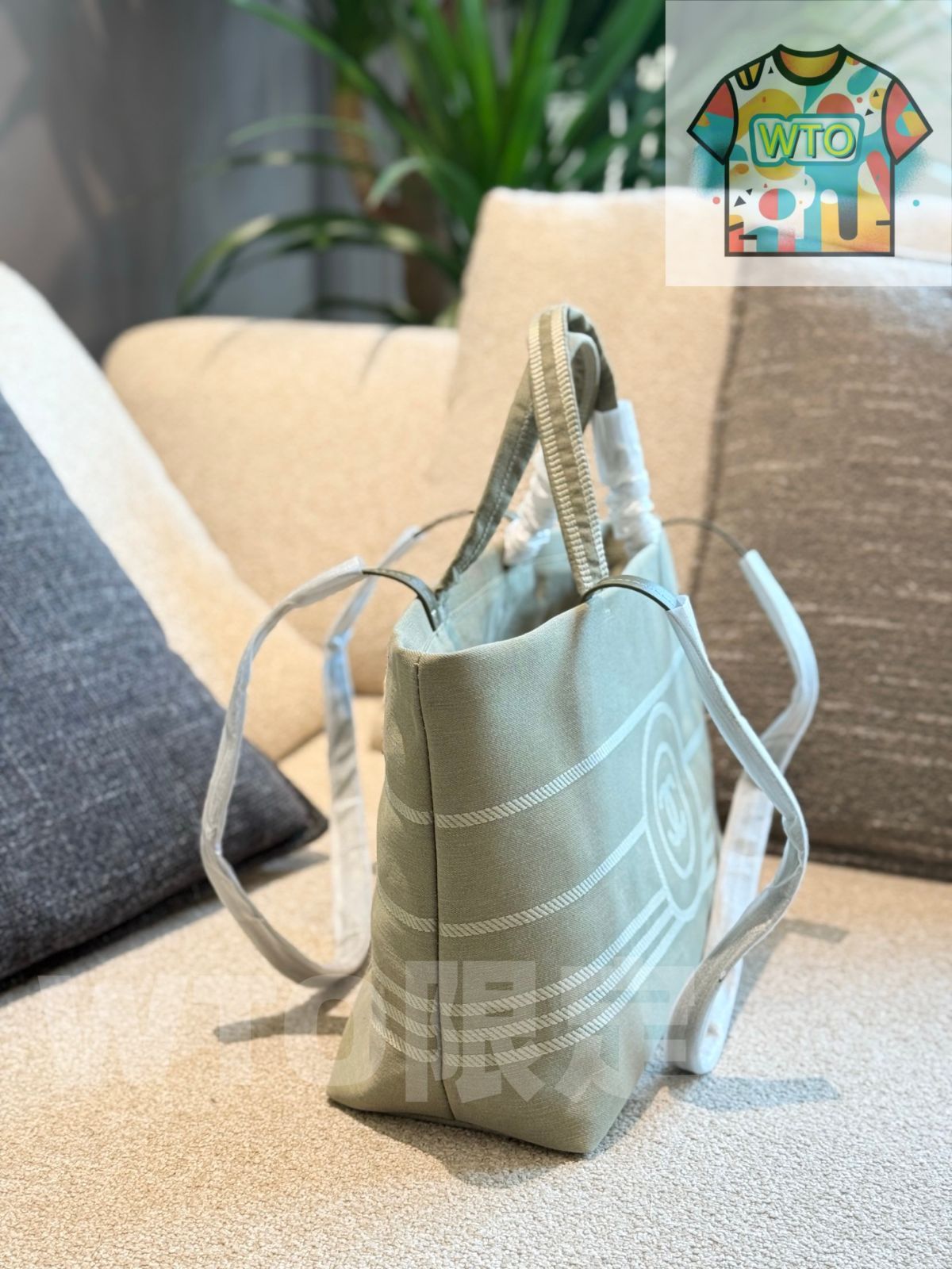 ショッピングバッグ マッチャグリーン～シャネル