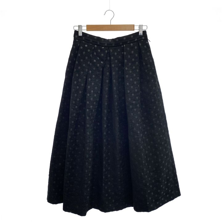 IENA LA BOUCLE イエナラブークル ④ 20060914119040 ドットジャガードタックスカート レディース ブラック 40