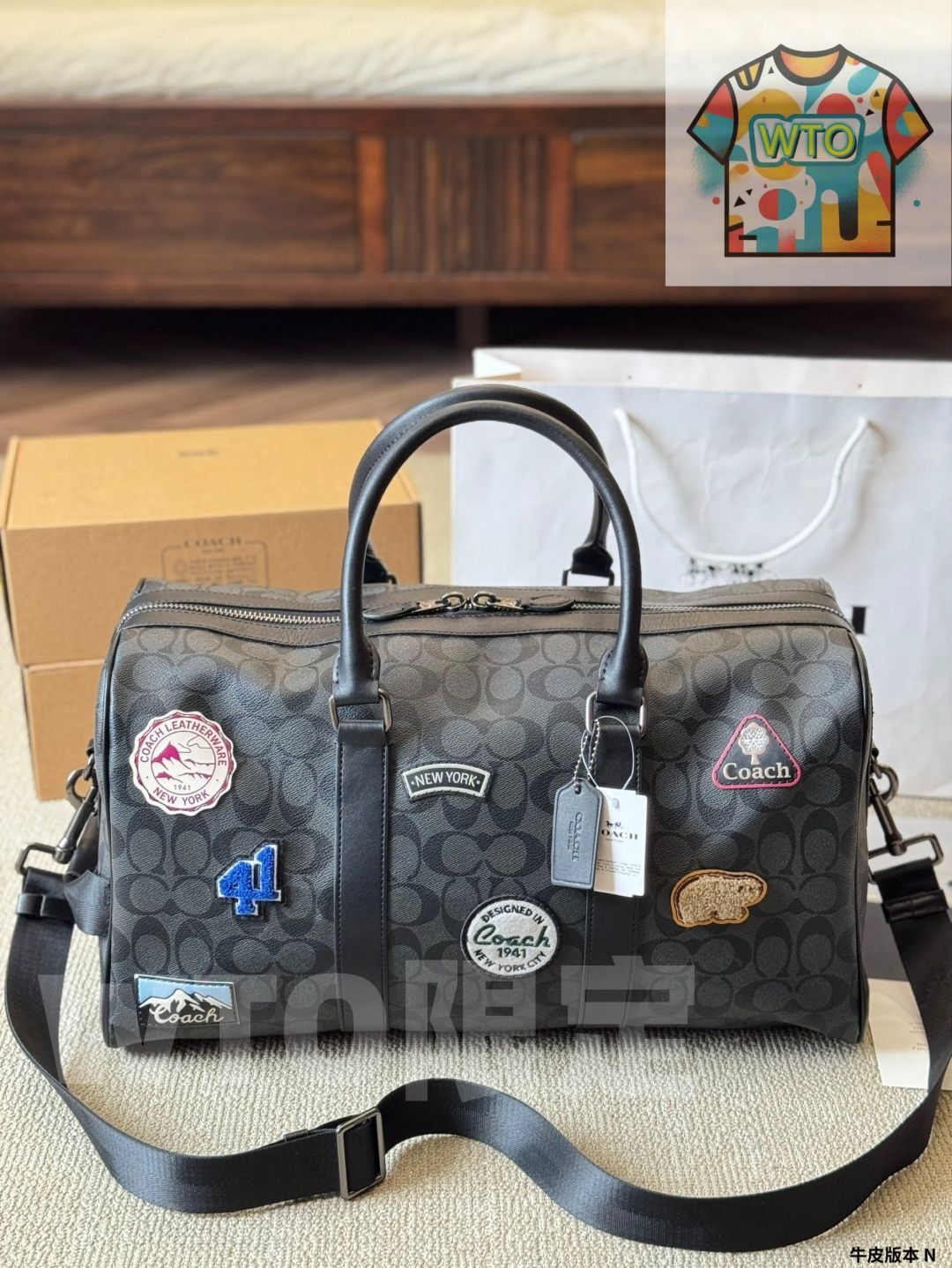 WTO通販 COACH Men s Travel Bag コーチ メンズ トラベルバッグ-WTO輸入-HSC97