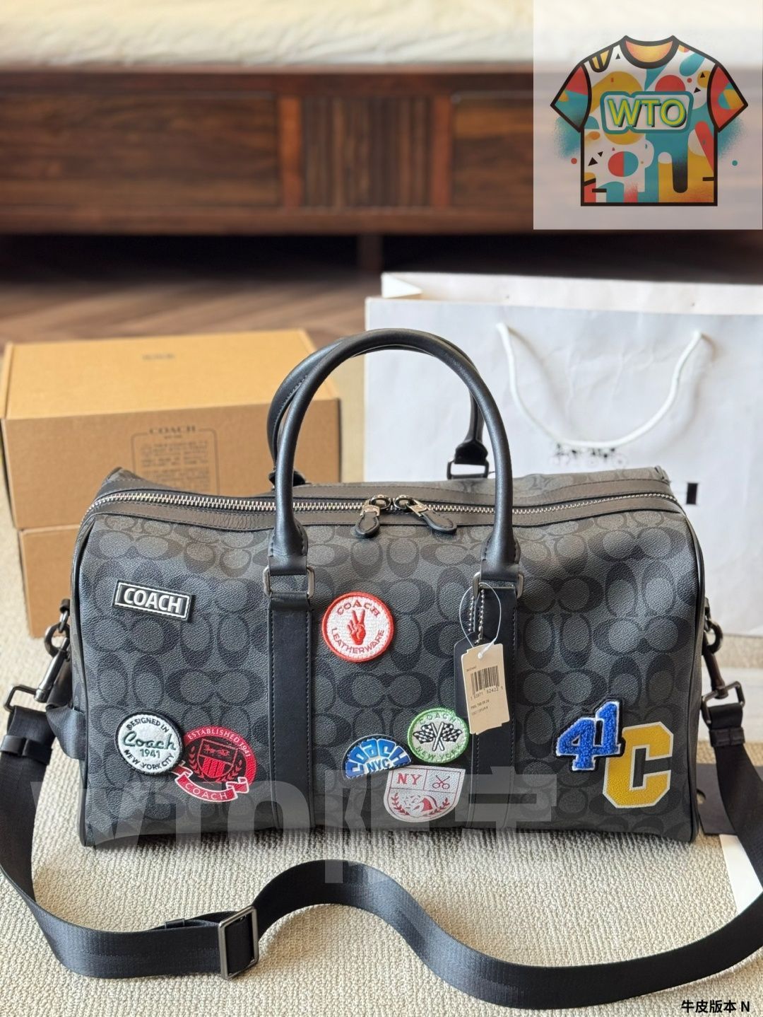 WTO通販 COACH Men s Travel Bag コーチ メンズ トラベルバッグ-WTO輸入-PIH30