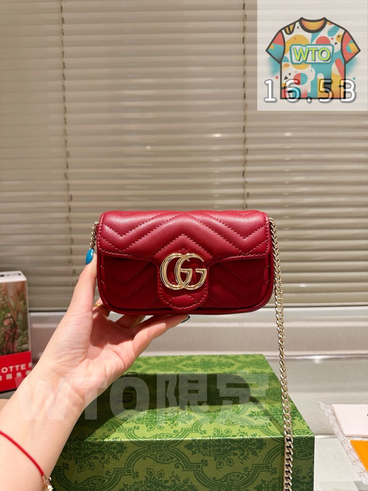 WTO通販 Gucci Marmont Mirror Pouch ～グッチ マーモント ミラー ポーチ～-WTO輸入-OAE36