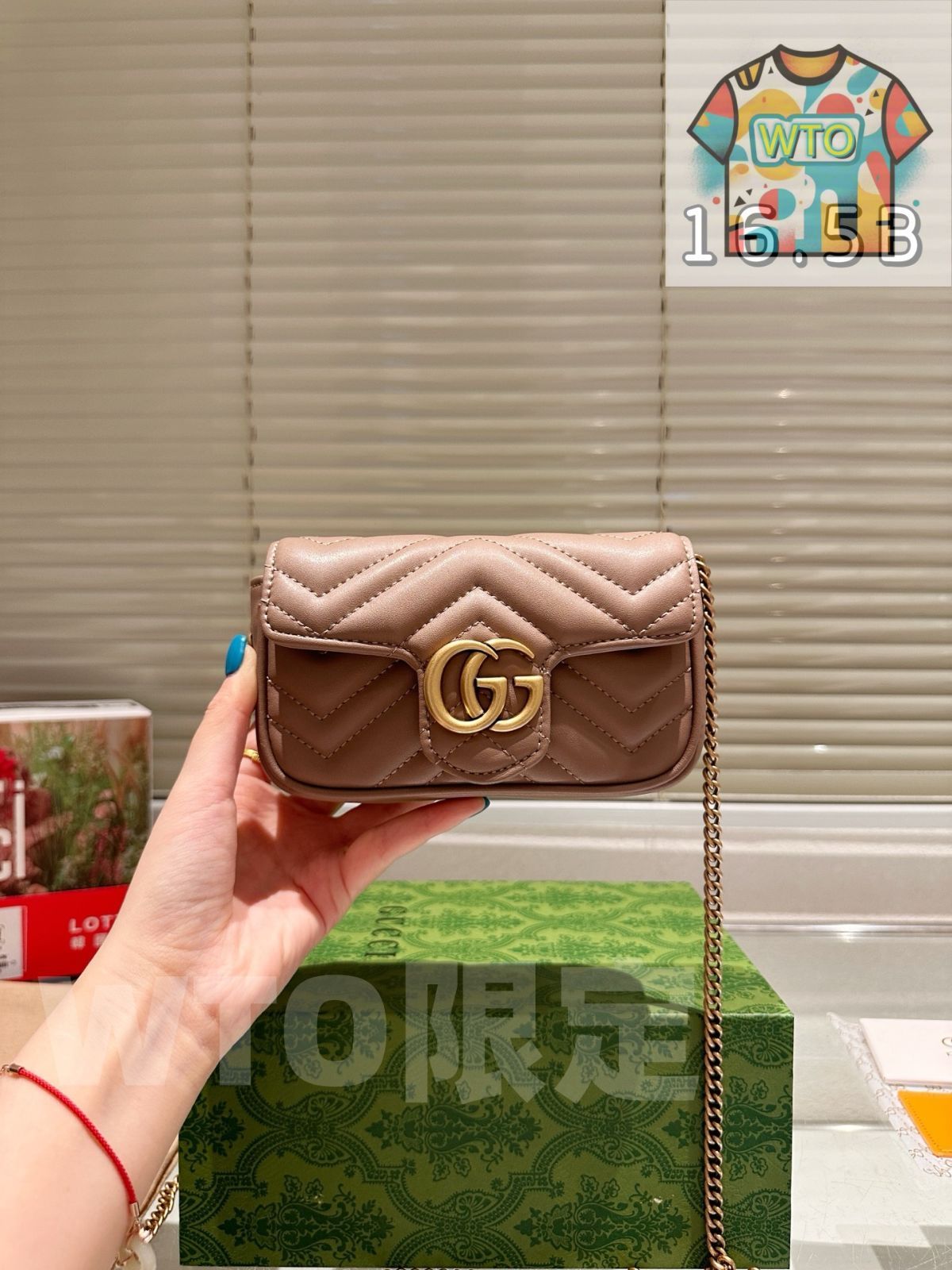 WTO通販 Gucci Marmont Mirror Pouch ～グッチ マーモント ミラー ポーチ～-WTO輸入-OAE36