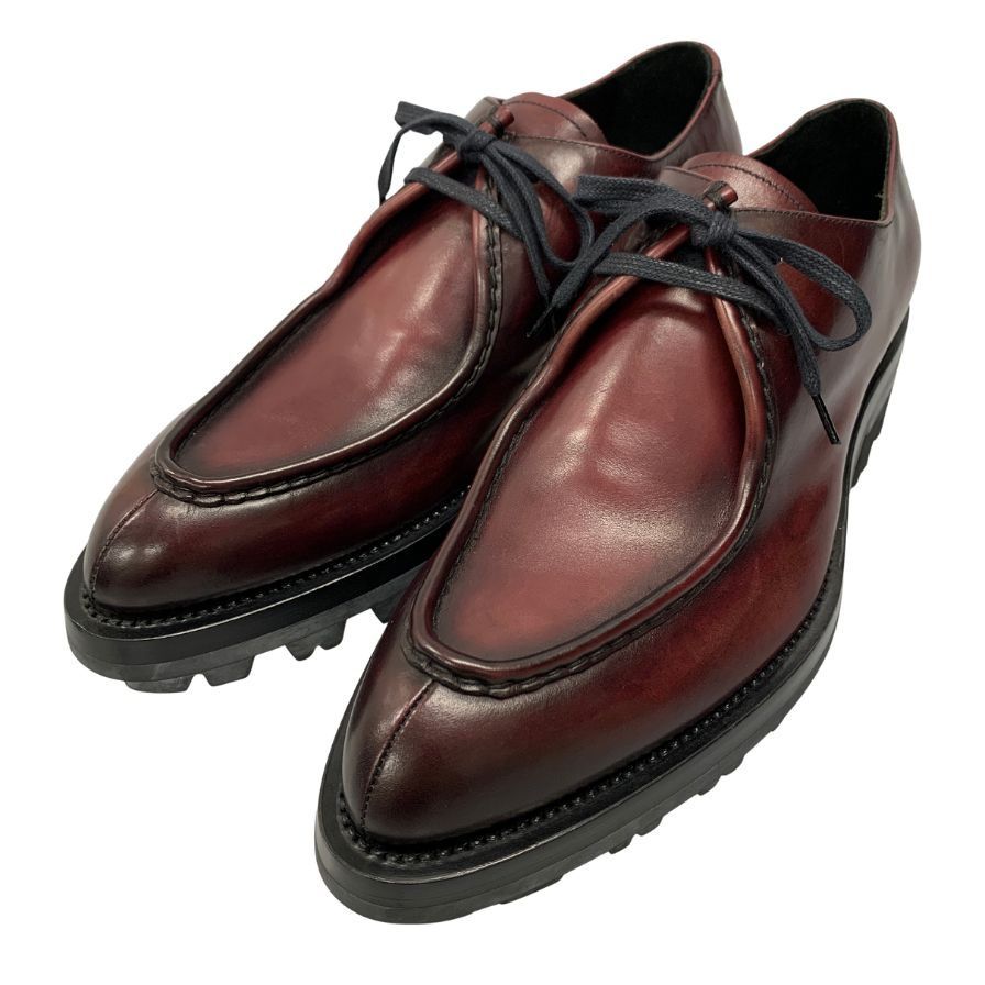 プラダ レザーシューズ Vチップ チロリアンシューズ AFD9-2