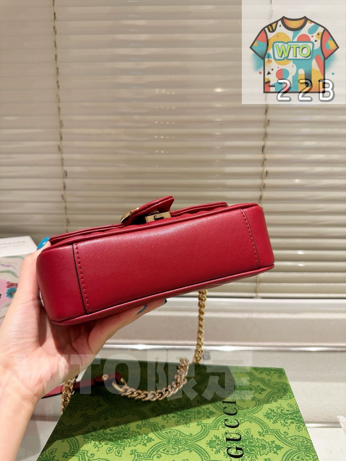  WTO通販 Gucci Marmont Mirror Pouch ～グッチ マーモント ミラー ポーチ～-WTO輸入-YBB 69 ハンドバッグ バッグ
