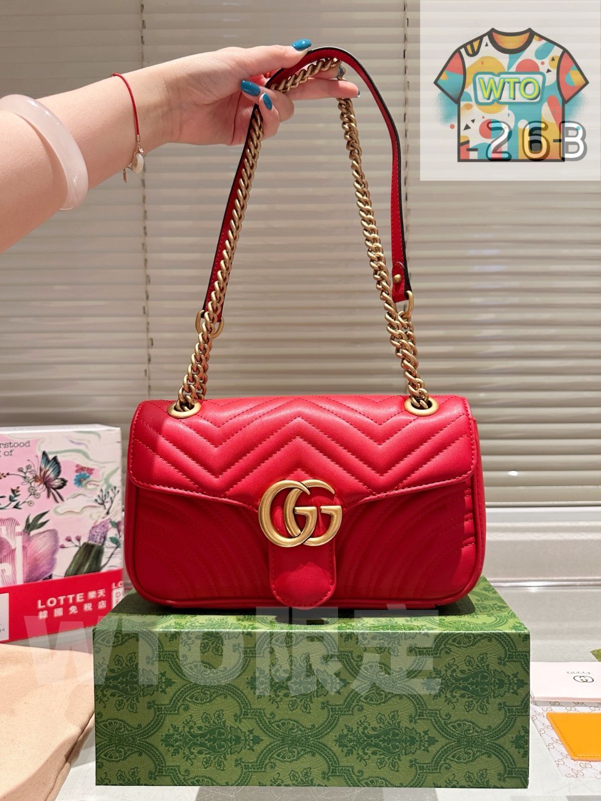 WTO通販 Gucci Marmont Mirror Pouch ～グッチ マーモント ミラー ポーチ～-WTO輸入-FBI07