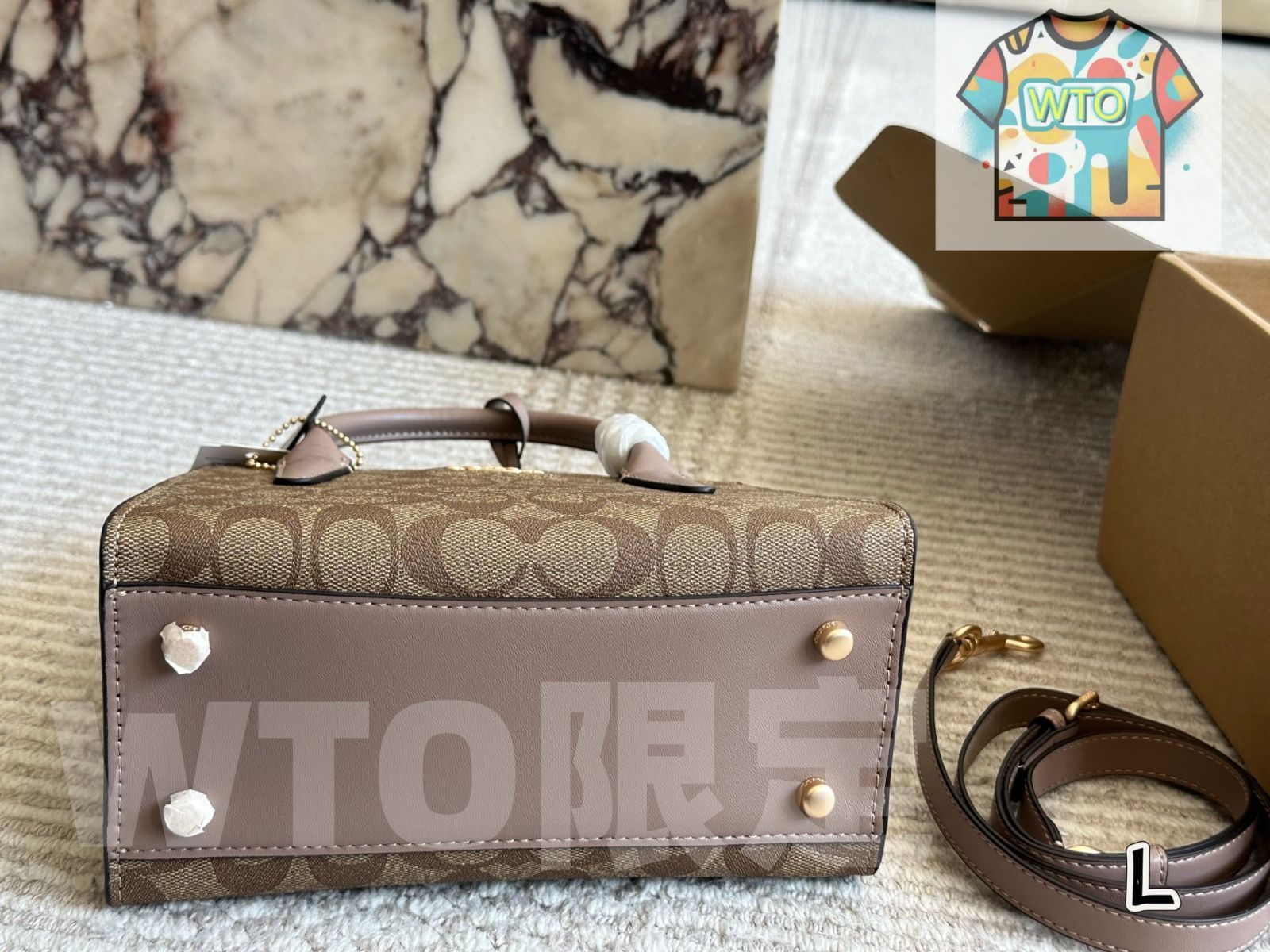 新鮮な WTO通販 COACH Andrea Carryall ～コーチ アンド キャリーオール～-WTO輸入-JPE57 品質100％保証!