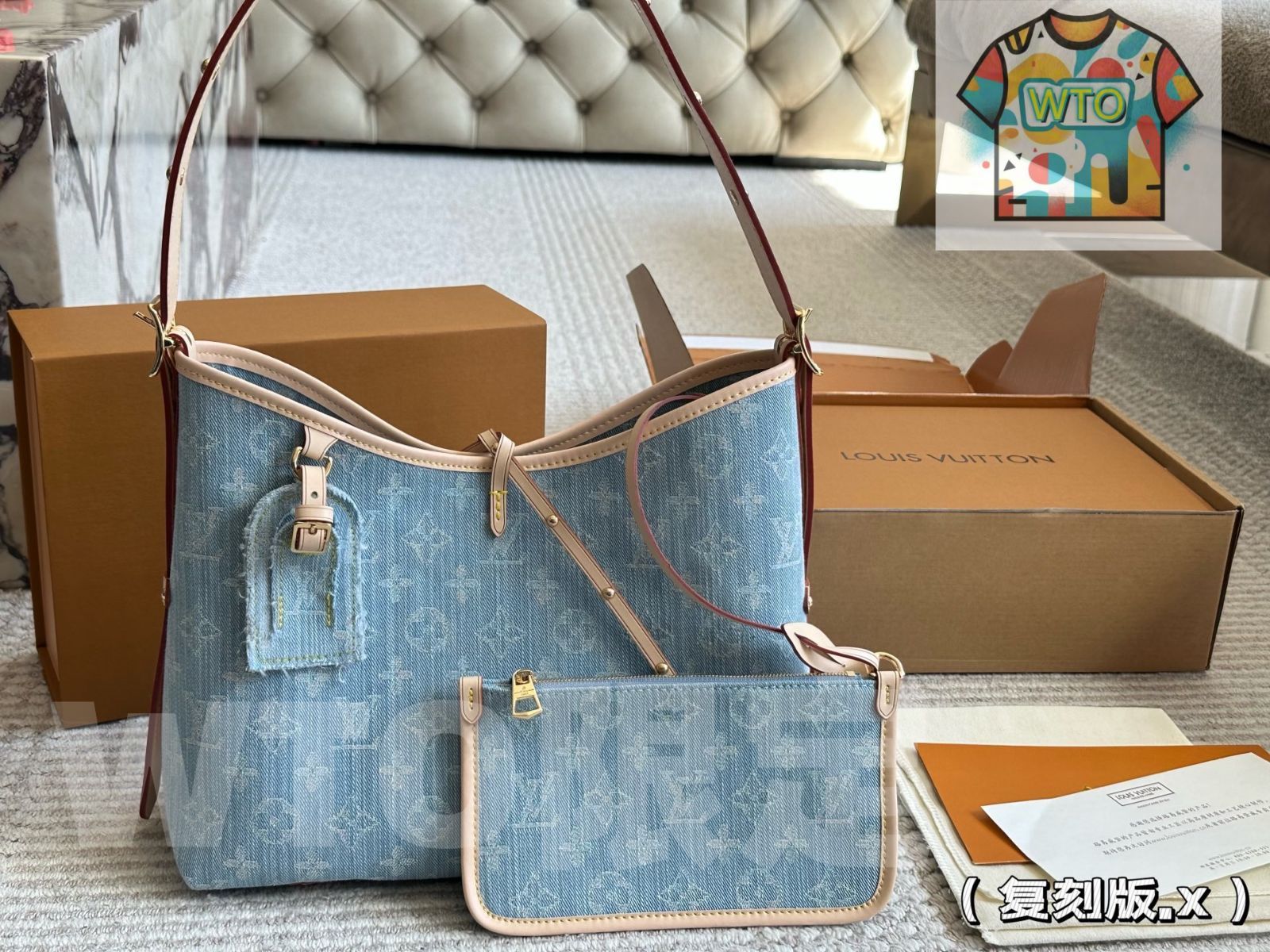 WTO通販 Louis Vuitton Carryall Denim ~ルイ ヴィトン キャリーオール デニム~-WTO輸入-SLA56