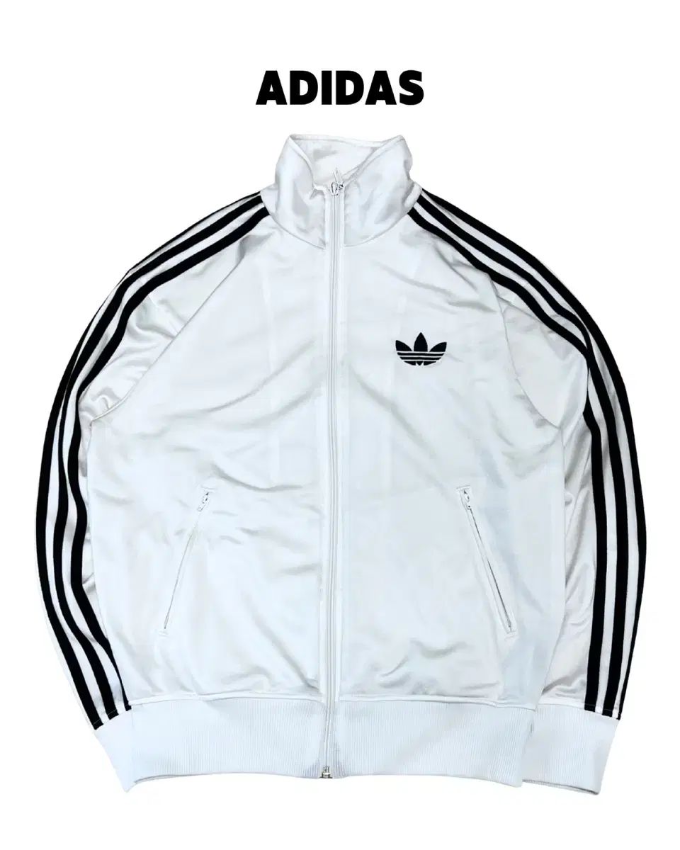 アディダス 旧モデル ファイヤーバード トラックジャージ トップス 白 ブラック
