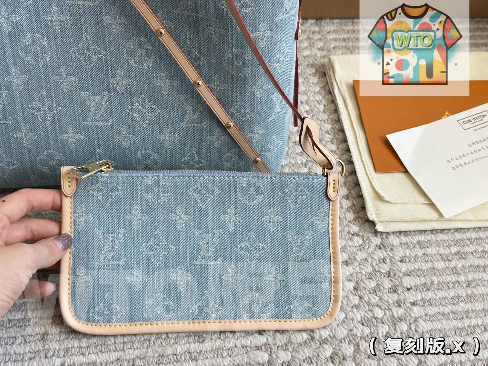  WTO通販 Louis Vuitton Carryall Denim ～ルイ ヴィトン キャリーオール デニム～-WTO輸入-SLA 56 ショルダーバッグ ショルダーバッグ