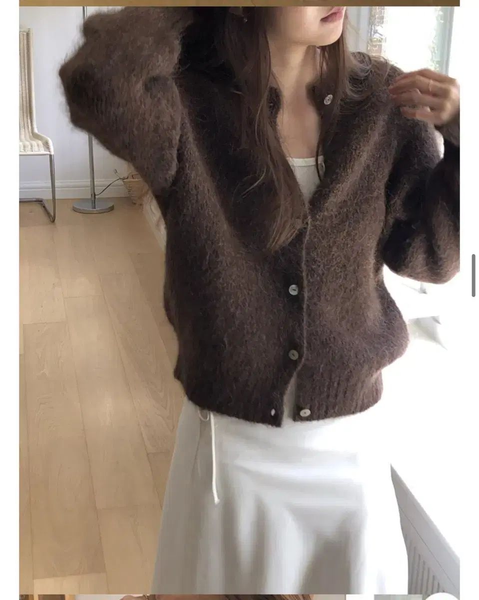 バーベイン LUCY アルパカ ホールガーメント カーディガン