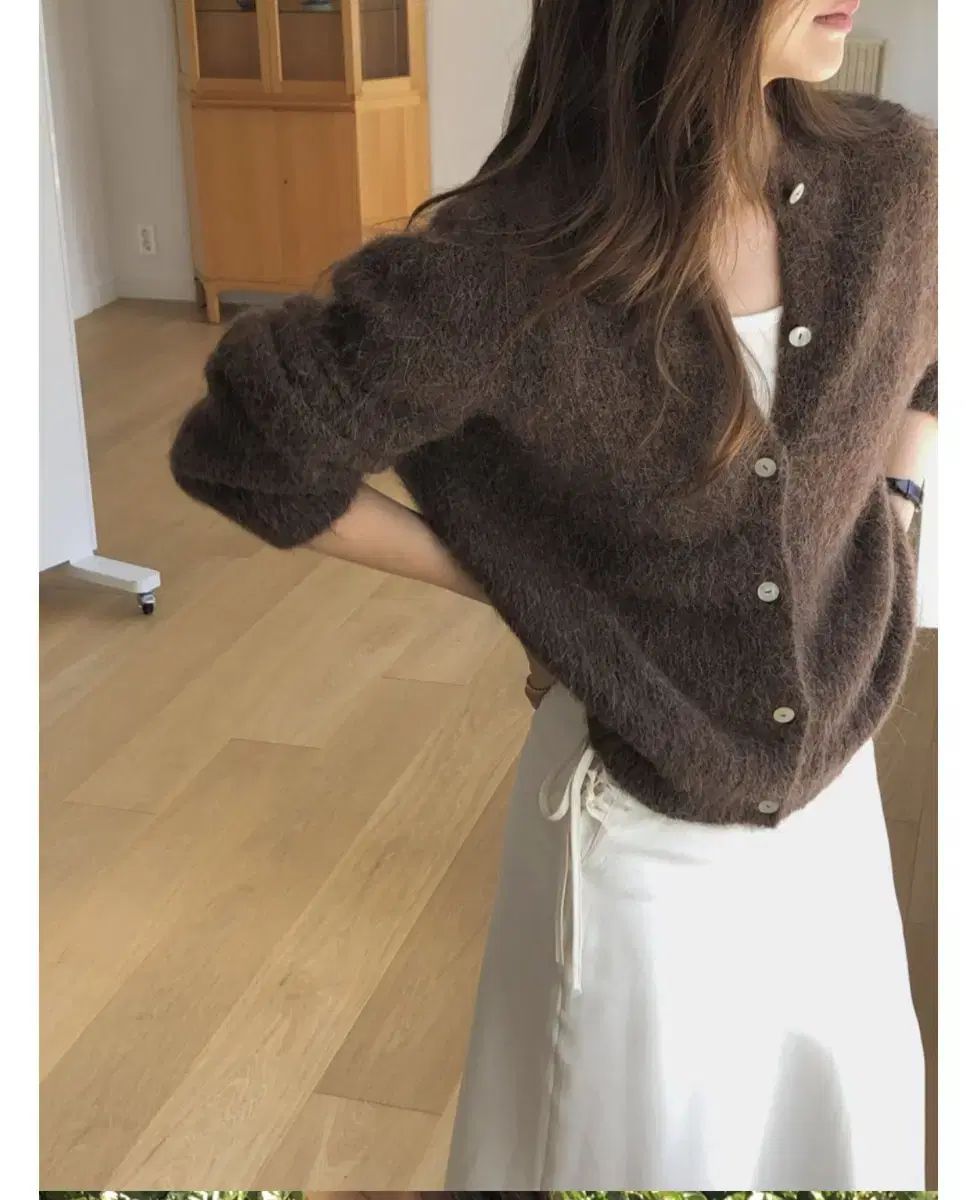 バーベイン LUCY アルパカ ホールガーメント カーディガン