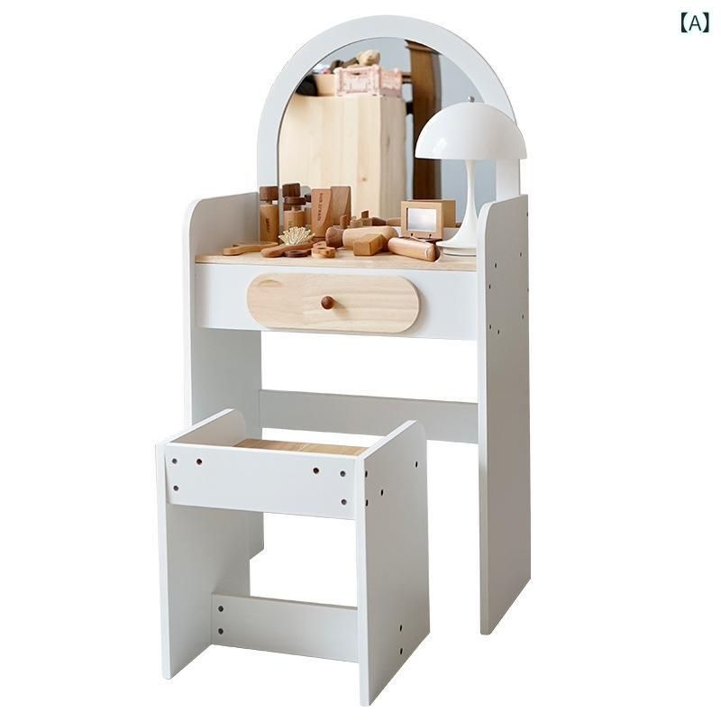 おもちゃ 女の子 木製 おままごと ドレッサー 玩具 子供用 化粧台 ごっこ遊び 知育玩具 幼児 4歳 5歳 6歳 誕生日 クリスマス プレゼント ギ