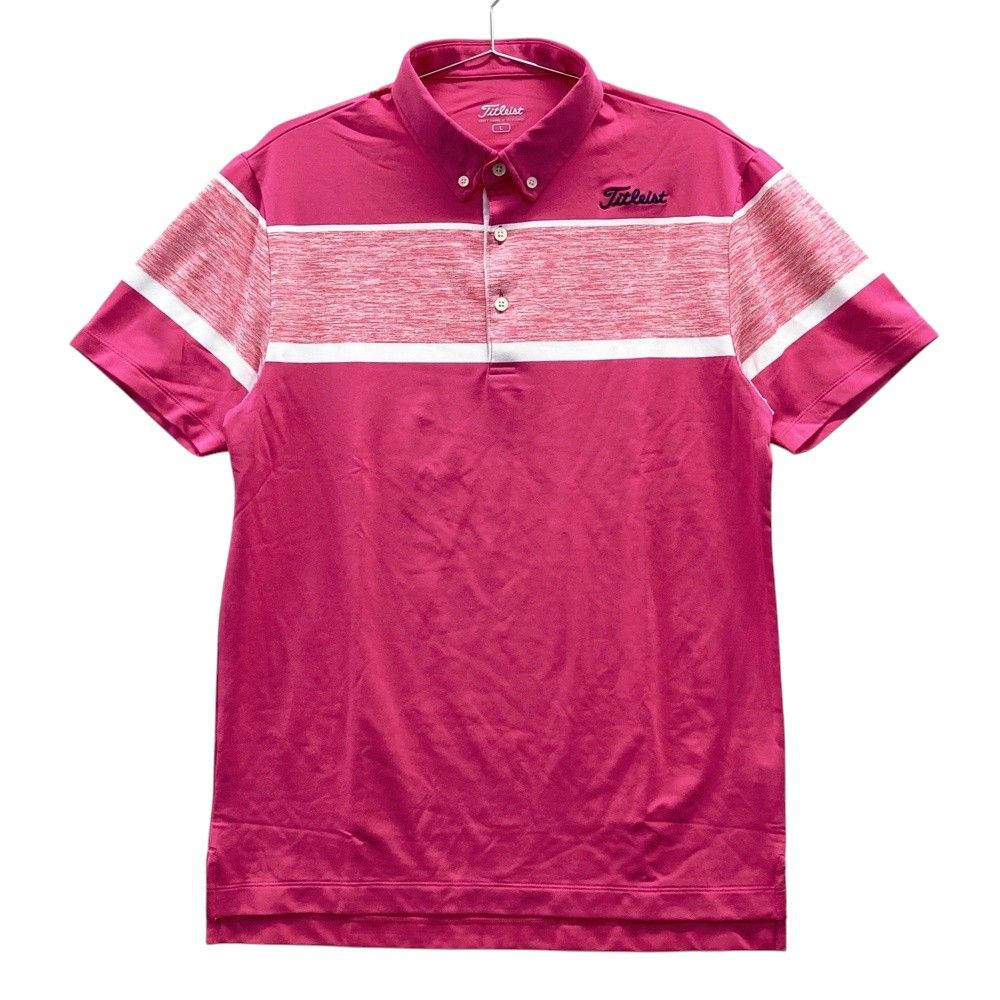 未使用)ブリーフィング ゴルフ メンズ 半袖ポロシャツ サイズM ピンク BRIEFING GOLF ブリーフィング 2023年モデル 半袖ポロシャツ ピンク系