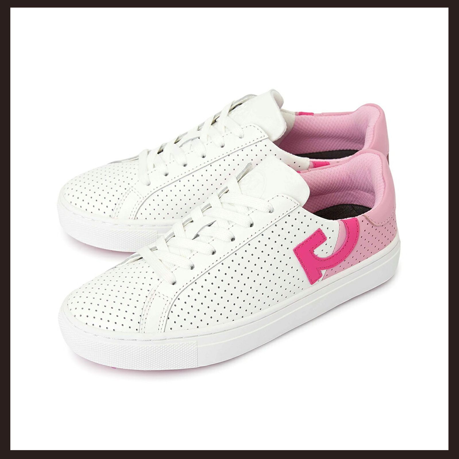 G FORE ツートーン パーフ デューフ スパイクレスゴルフシューズ ホワイト 23cm ジーフォア