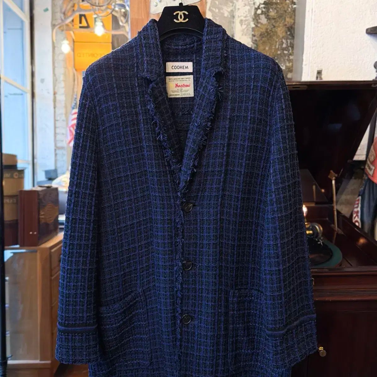 コヘン ヨネトミ ツイード コートジャケット