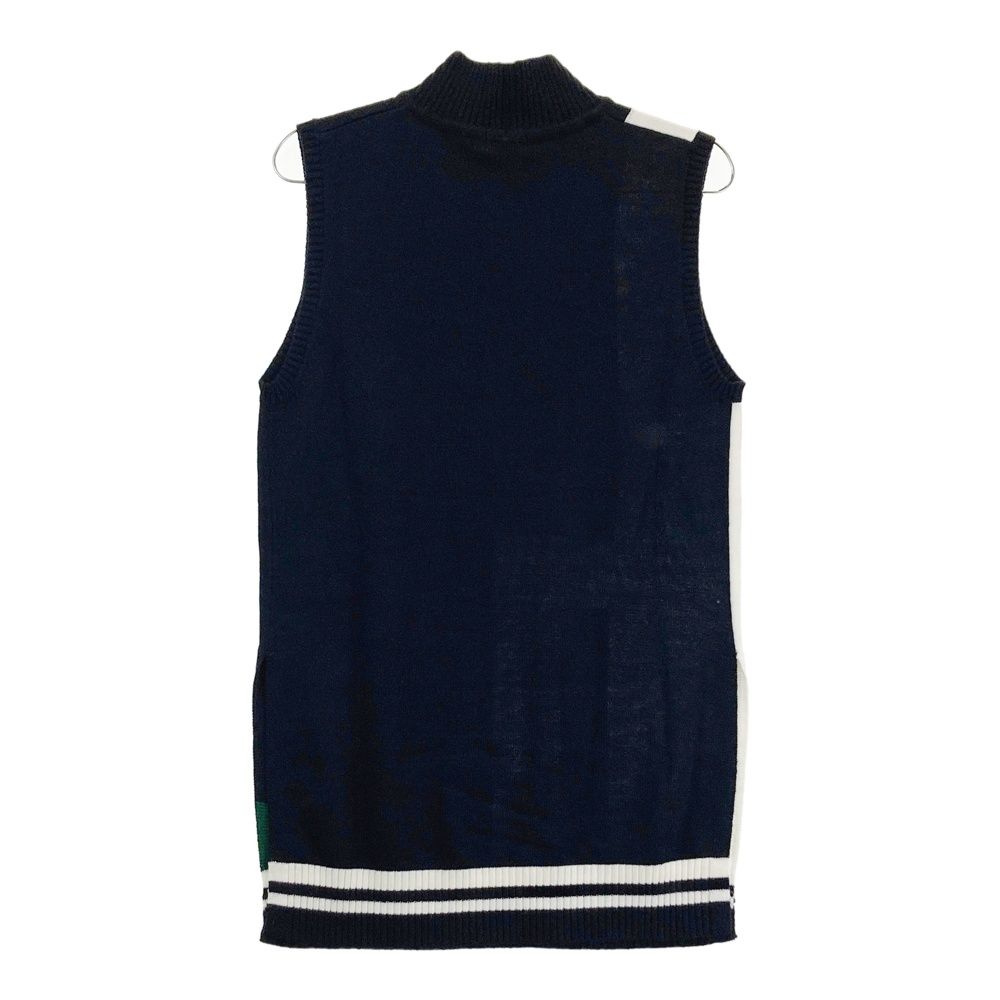 サイズ L キャロウェイ ハイネック ニットベスト ネイビー系 ゴルフウェア レディース ストスト