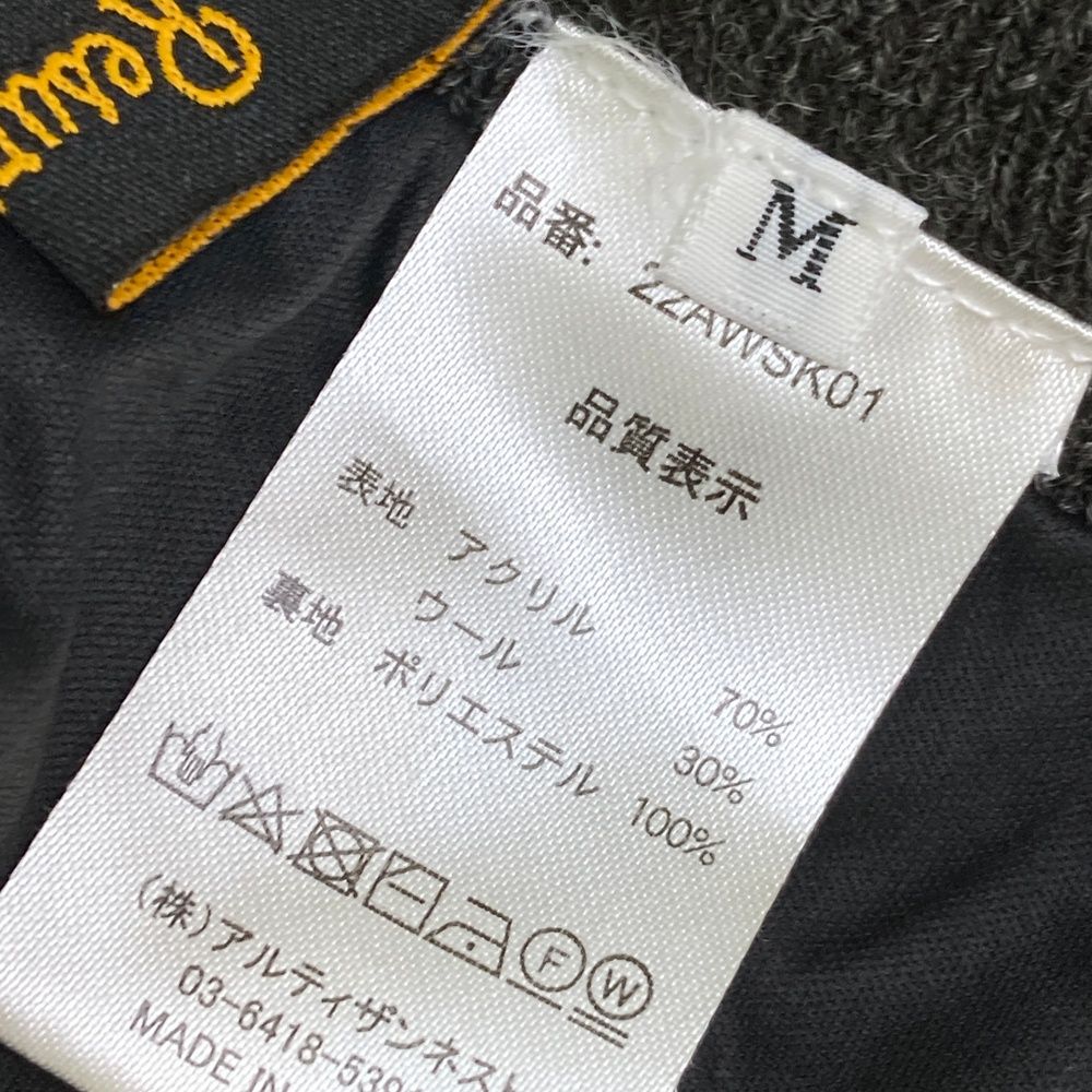  サイズ M レザレクション ニットスカート 総柄 ブラウン系 ゴルフウェア レディース ストスト スカート レディースウェア