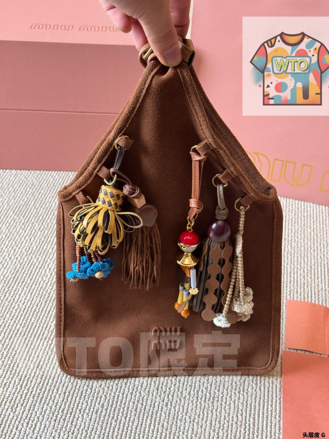 スエードバッグ スエードの羊皮が雲のように柔らかい-WTO輸入-DVO65