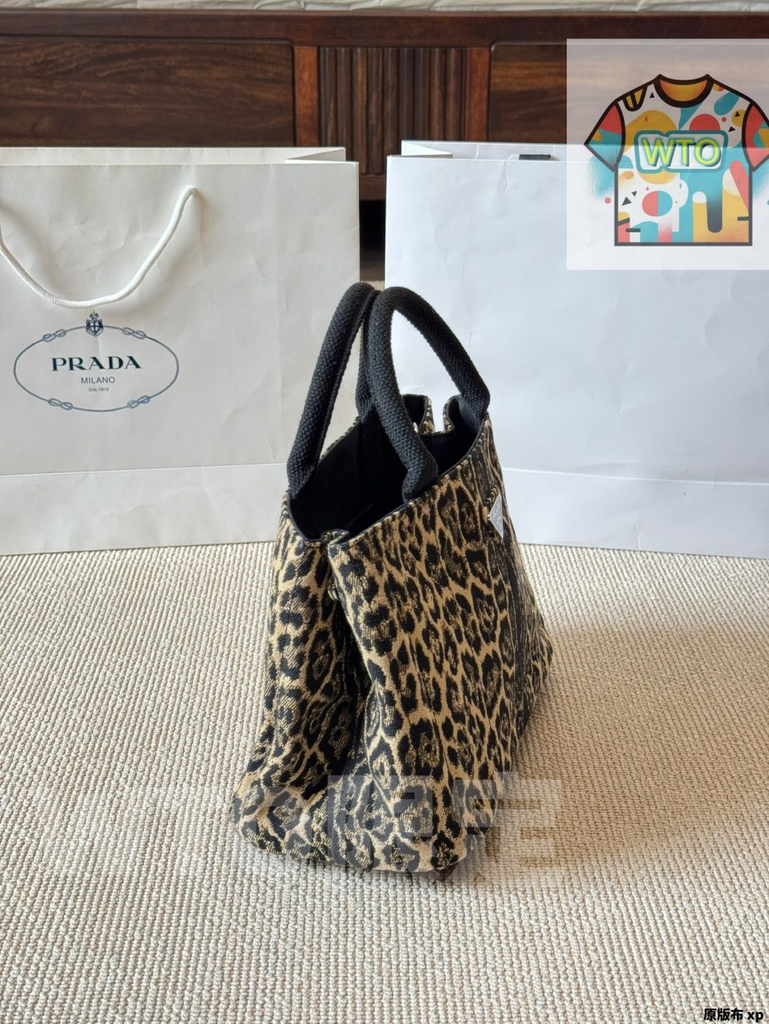  WTO通販 Prada プラダ デニムトートバッグ サマーバケーションシリーズ 容量が十分-WTO輸入-XRQ 34 ハンドバッグ バッグ