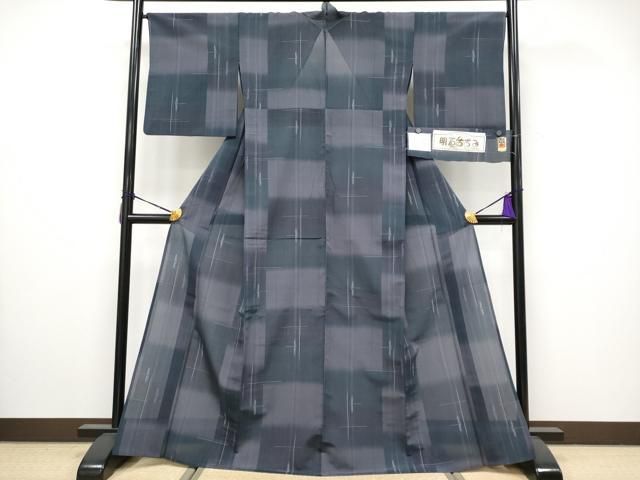 平和屋着物 上 夏物 明石ちぢみ 証紙付き s 5