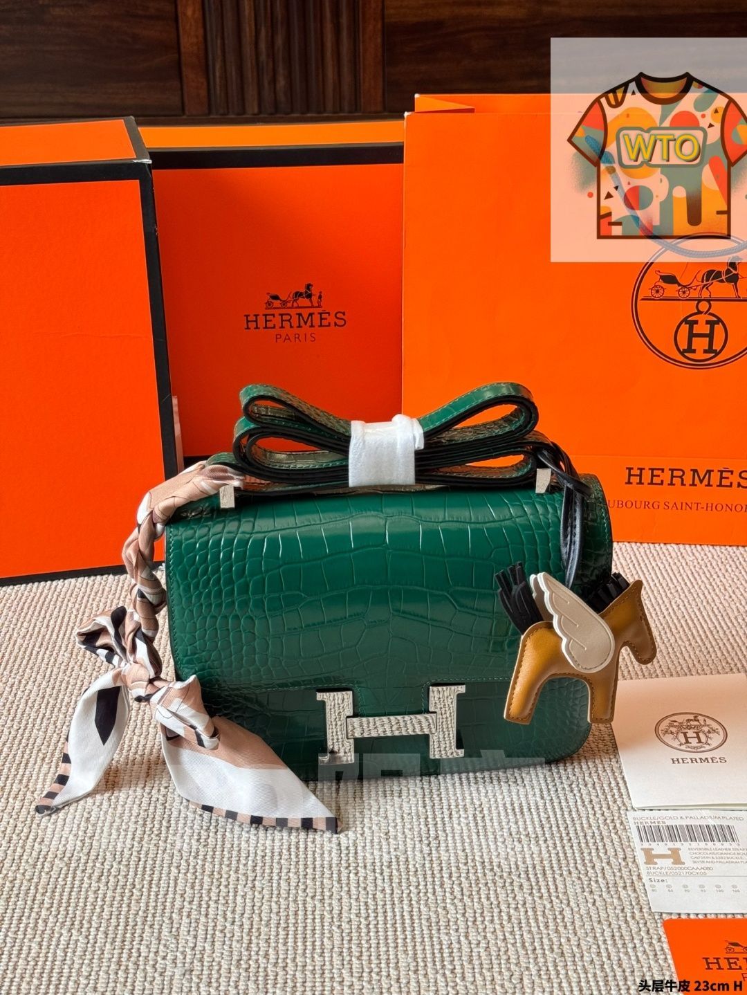 WTO通販 Hermes エルメス コンスタンススチュワーデスバッグ 24k金のHクリップを採用-WTO輸入-BAA60