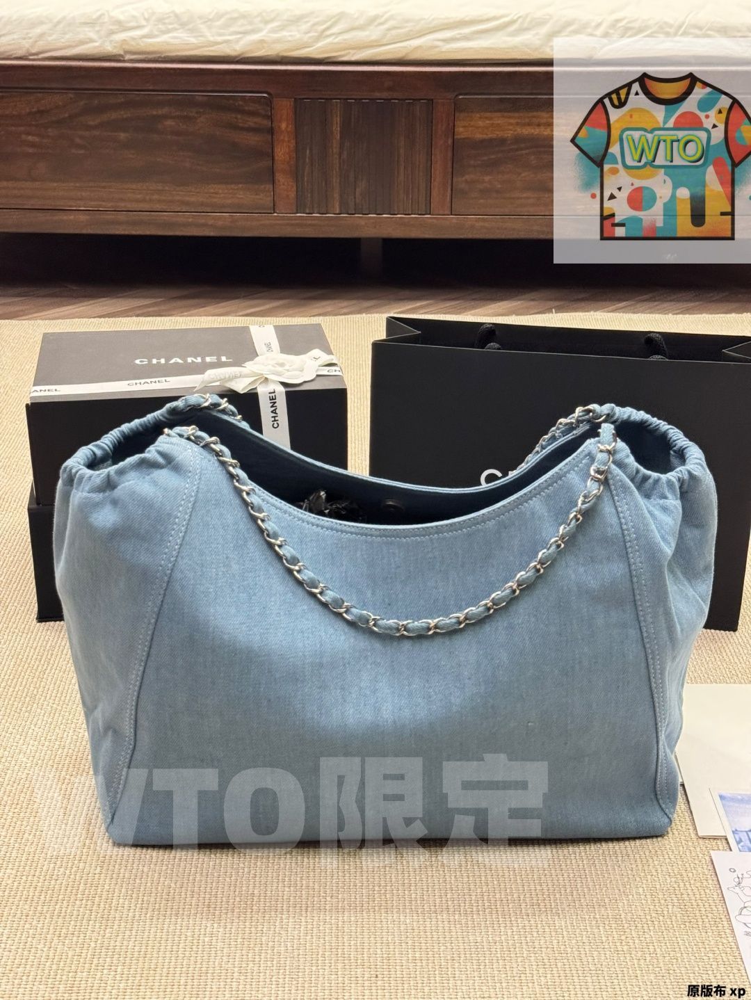 WTO通販 Chanel シャネル ヴィンテージショッピングバッグ くつろいだ感じで持ちやすい-WTO輸入-LXE10