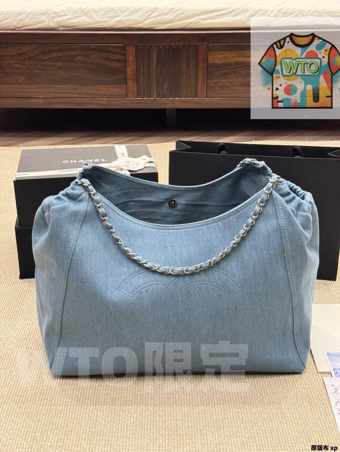 WTO通販 Chanel シャネル ヴィンテージショッピングバッグ くつろいだ感じで持ちやすい-WTO輸入-LXE10