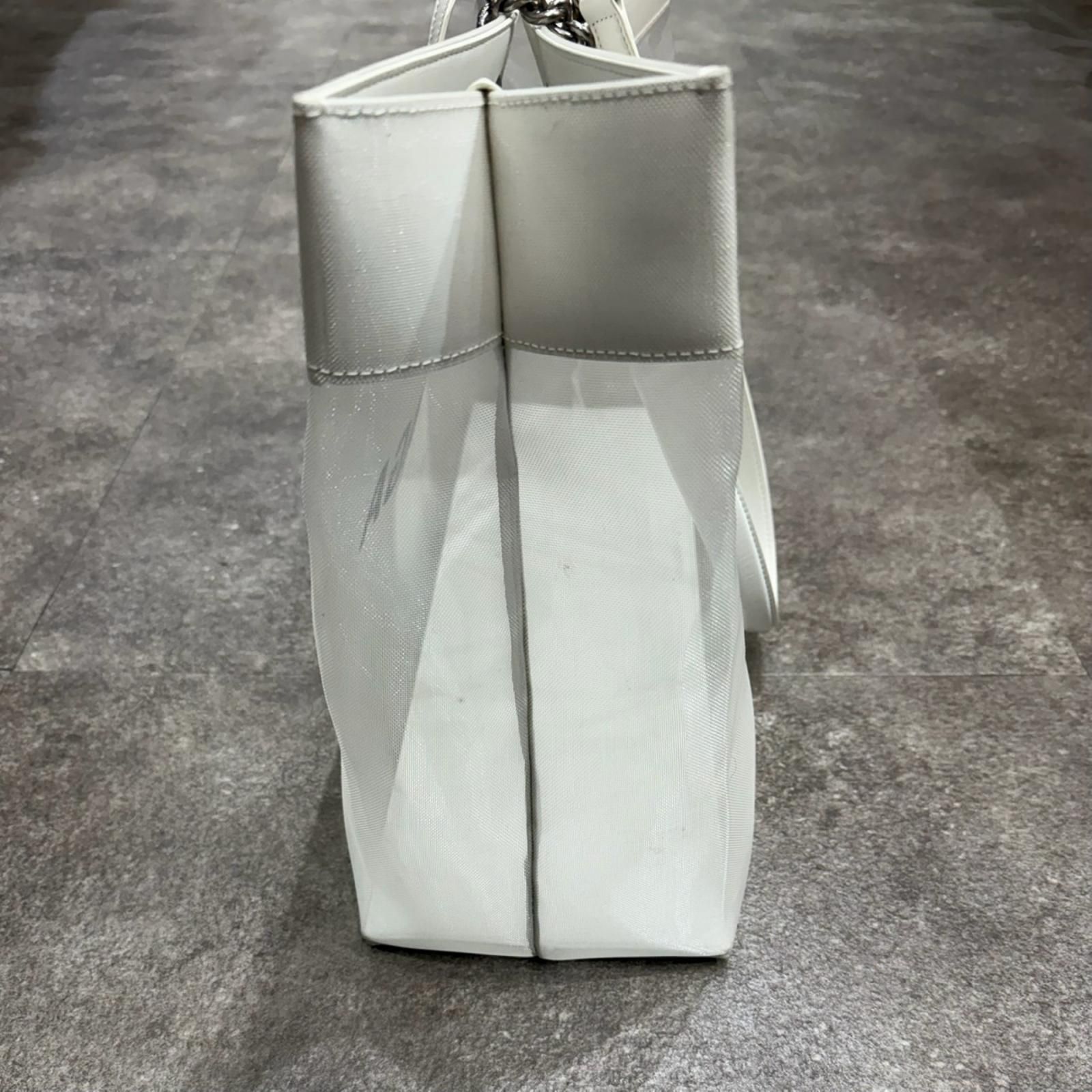  DUTY Free デューティーハンドバッグ トートバッグ メッシュ バレンシアガ 741602 ホワイト F 1149 M ハンドバッグ バッグ