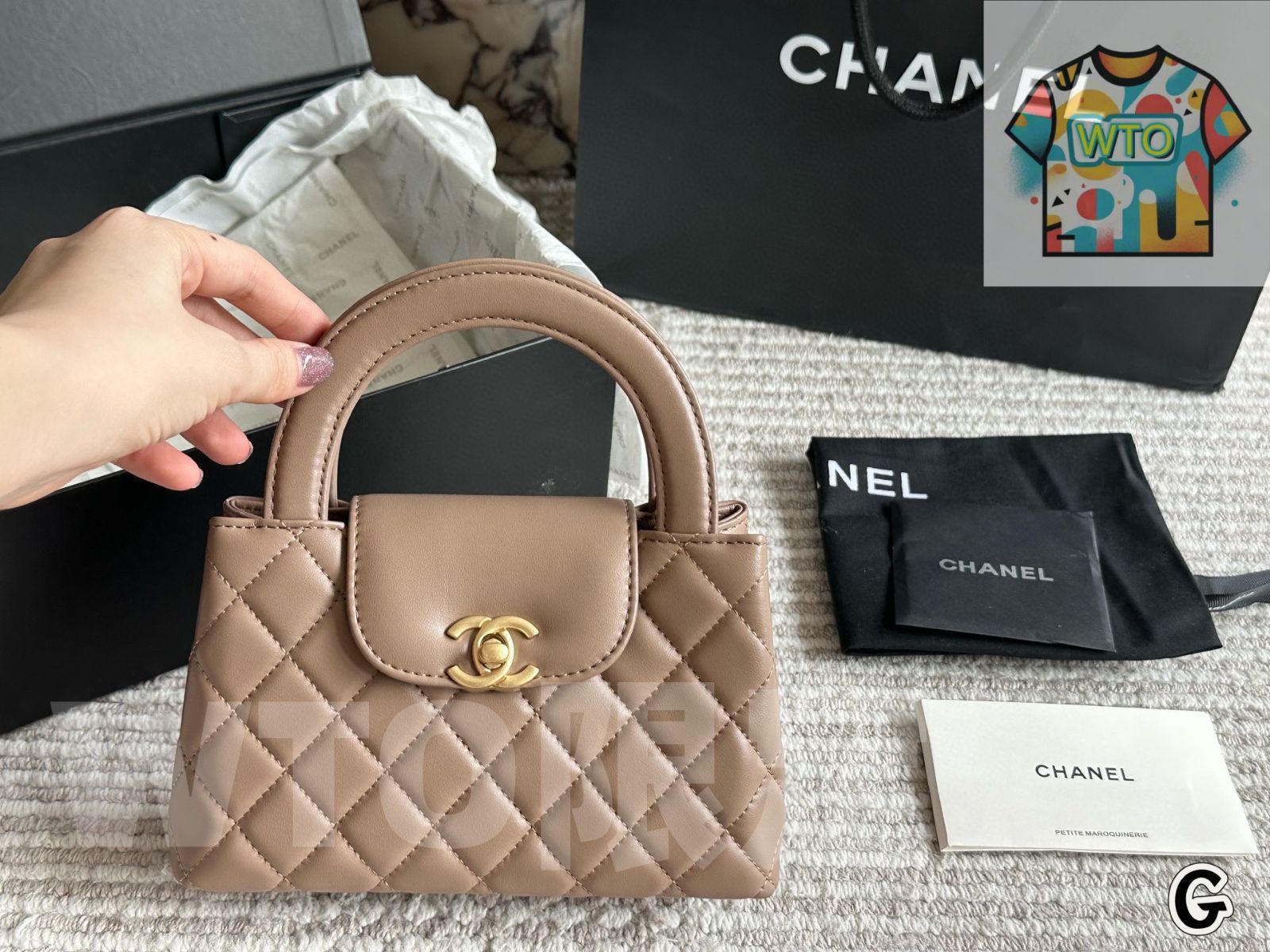【送料無料】 WTO通販 Chanel シャネル 23Kケリー ヴィンテージでエレガント-WTO輸入-TMD33